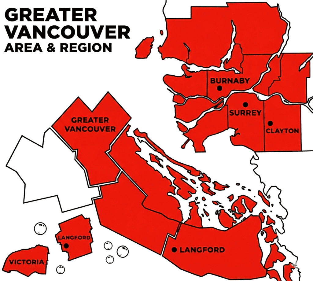 Vancouver Area Map region