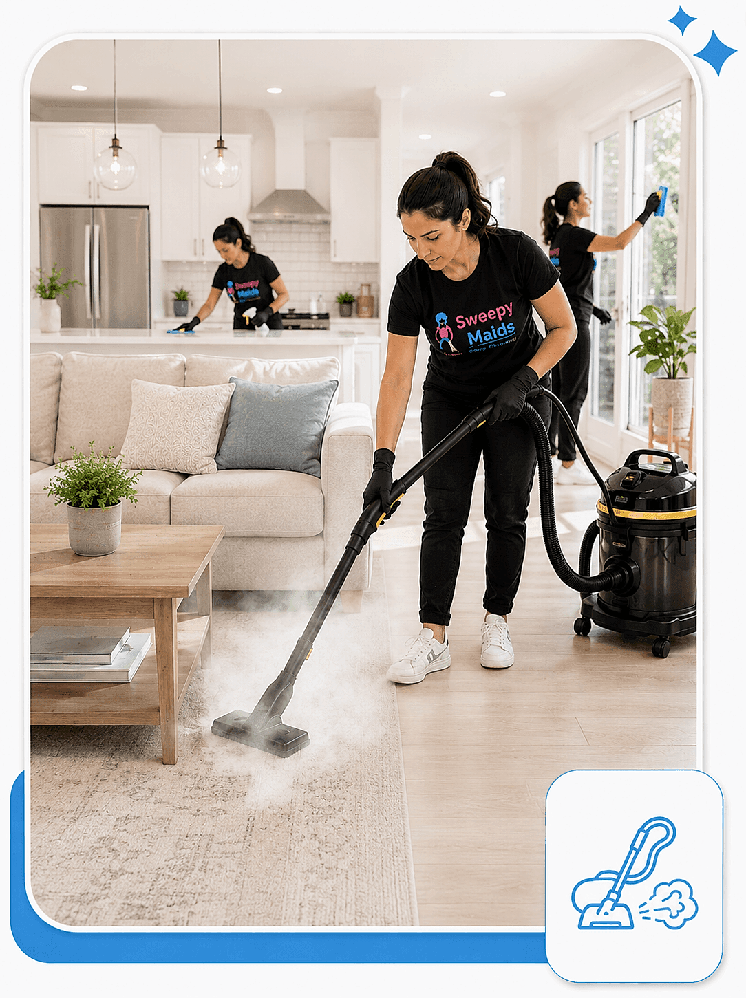whole-home deep steam cleaning